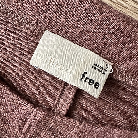 Sz S Aritzia WILFRED FREE Longsleeve Midi Dress - Picture 4 of 6